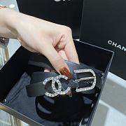 Chanel Belt Black 17113 2cm - 3