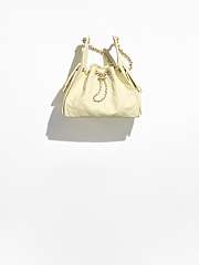 Chanel 25 Handbag Small Grained Calfskin Gold Tone Metal Light Yellow - 30x26x14cm - 2