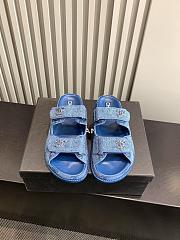 Chanel Mules Denim Blue  - 1