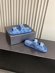 Chanel Mules Denim Blue  - 5