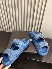 Chanel Mules Denim Blue  - 2