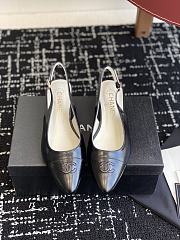 Chanel Slingbacks Lambskin Black 4.5cm - 5