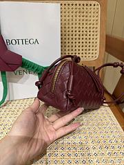 Bottega Veneta Intrecciato Concert Pouch Burgundy - 18.5x11.5x8.5cm - 2