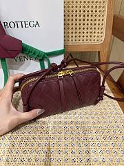 Bottega Veneta Intrecciato Concert Pouch Burgundy - 18.5x11.5x8.5cm - 4