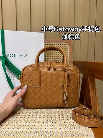 Bottega Veneta Small Getaway Brown - 23.5x17.5x9cm