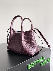 Bottega Veneta Small Pinacoteca Burgundy - 24x15x12cm - 5