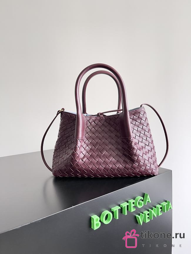 Bottega Veneta Small Pinacoteca Burgundy - 24x15x12cm - 1