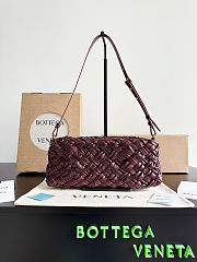 Bottega Veneta Kalimero Cha Cha Burgundy - 28.5x15x6cm - 1