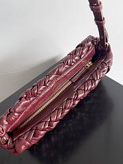 Bottega Veneta Kalimero Cha Cha Burgundy - 28.5x15x6cm - 6