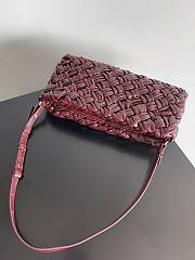 Bottega Veneta Kalimero Cha Cha Burgundy - 28.5x15x6cm - 5