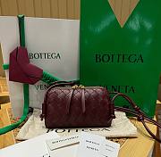 Bottega Veneta Intrecciato Concert Pouch Burgundy - 18.5x11.5x8.5cm - 1