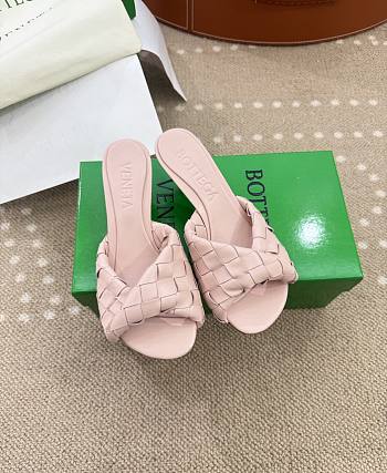 Bottega Veneta Blink Mule Pink Mid Heel 5cm