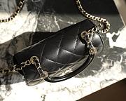 Chanel Mini Enamel Handle Bag Black - 16x14x6.5cm - 6