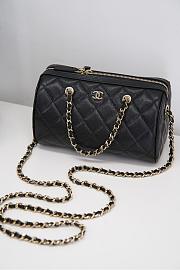 Chanel Clutch With Chain Grained Calfskin Gold Tone Metal Black - 18.5x11.5x11cm - 3