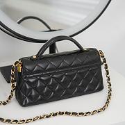 Chanel Mini Flap Bag with Top Handle Lambskin Black - 20x14x5.5cm - 5