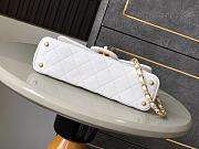 Chanel Mini Flap Bag with Top Handle Lambskin White - 20x14x5.5cm - 6