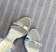 Miumiu Silver Patent Leather Sandals 105mm - 6
