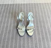 Miumiu Silver Patent Leather Sandals 105mm - 2