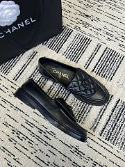 Chanel CC Gold Loafers Full Black  - 6