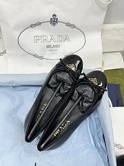 Prada Black Naplak Patent Leather Ballerinas  - 2
