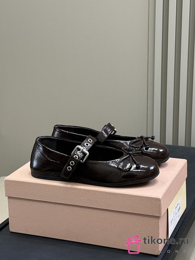 Miumiu Naplak Ballerinas Brown - 1