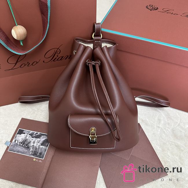 Loro Piana Extra Drawstring Backpack L27 - 25x27x14cm - 1