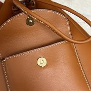 Loro Piana Extra Drawstring Backpack L27 Cognac - 25x27x14cm - 5