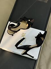 Dior Adiorable Heeled Sandal Black Fringed Grosgrain 8cm - 5