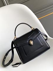 Serpenti Forever Medium Top Handle Bag Black - 20.5x15x9cm  - 3