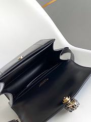 Serpenti Forever Medium Top Handle Bag Black - 20.5x15x9cm  - 2