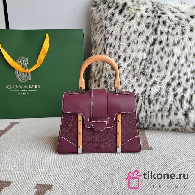 Goyard Saigon Mini Bag Burgundy - 20x7.5x15cm - 1