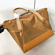 Prada Black Re-nylon And Leather Travel Bag Brown - 44.5x40x24cm - 6
