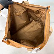 Prada Black Re-nylon And Leather Travel Bag Brown - 44.5x40x24cm - 4