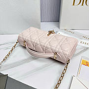 My Dior Mini Bag Light Pink Cannage Lambskin - 21x11.5x4.5cm - 5