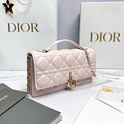 My Dior Mini Bag Light Pink Cannage Lambskin - 21x11.5x4.5cm - 4