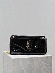 YSL Calypso Small in Patent Leather Black - 26x14x7cm - 1