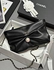 Chanel Clutch with Chain Shiny Lambskin Imitation Pearl & Gold-Tone Metal Black - 14x24x5cm - 6