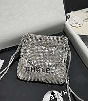 Chanel 22 Mini Evening Diamond Hobo Bag - 15x17x4cm - 1