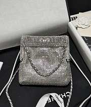 Chanel 22 Mini Evening Diamond Hobo Bag - 15x17x4cm - 4