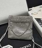 Chanel 22 Mini Evening Diamond Hobo Bag - 15x17x4cm - 3