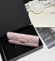 Chanel Classic Flap Card Holder Caviar Gold Light Pink - 7.5x11.3x2.1cm - 5