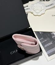 Chanel Classic Flap Card Holder Caviar Gold Light Pink - 7.5x11.3x2.1cm - 3