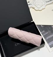 Chanel Classic Flap Card Holder Caviar Gold Light Pink - 7.5x11.3x2.1cm - 2