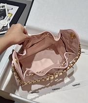Chanel 25 Handbag Small Grained Calfskin Gold Tone Metal Pink - 30x26x14cm - 6