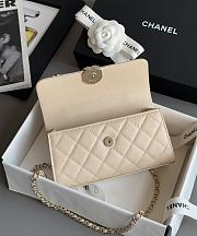 Chanel Clutch With Chain With Handle Grained Calfskin Beige - 18x10x4.5cm - 5
