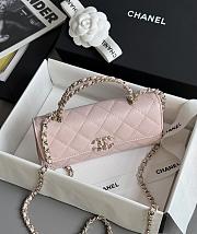 Chanel Clutch With Chain With Handle Grained Calfskin Light Pink - 18x10x4.5cm - 6