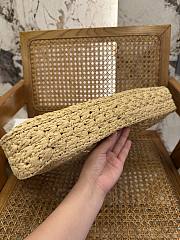 Celine Cabas Triangle In Raffia And Calfskin - 45x23x6cm - 2