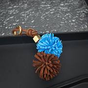 Miumiu Cognac/ Blue Leather Micro Trick - 5