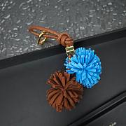 Miumiu Cognac/ Blue Leather Micro Trick - 3