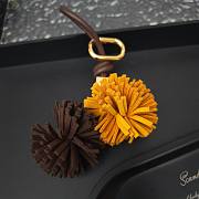 Miumiu Cognac/ Yellow Leather Micro Trick - 3